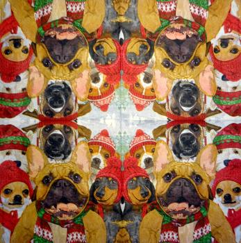 HUN-780 Dogs - 3-ply - ppd  - Two Can Art - CS
